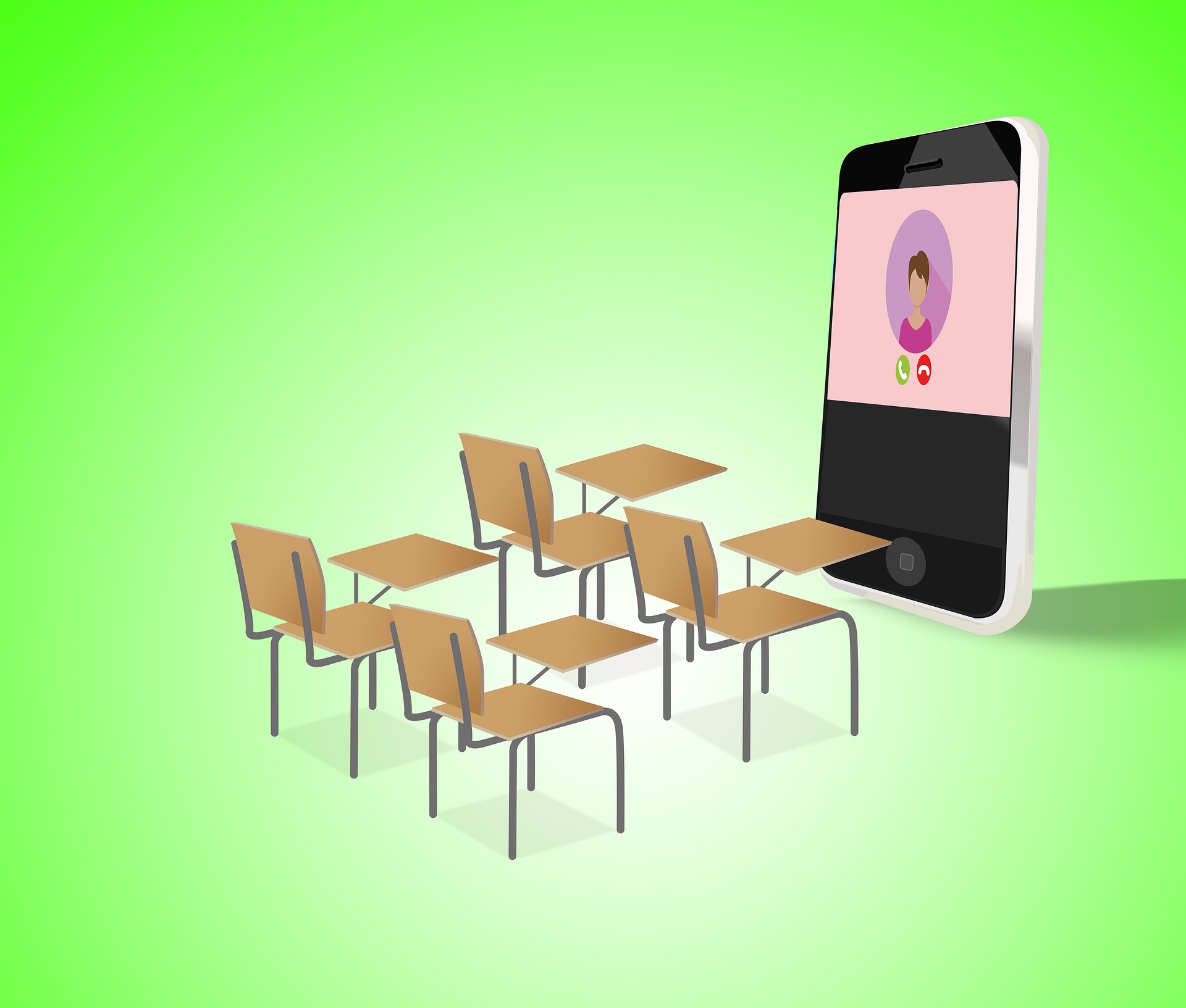 Sala de aula com tecnologia